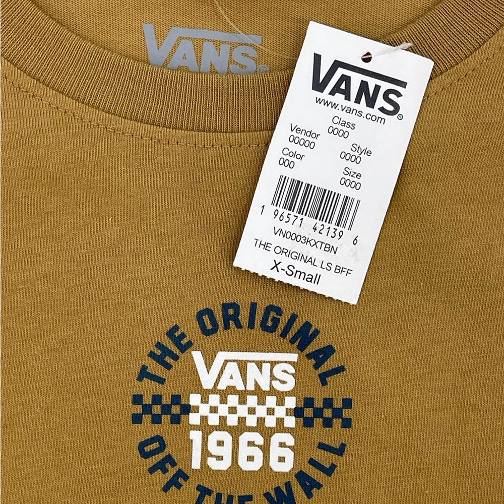 VANS The Original Off The Wall‎ Long Sleeve BFF T-shirt Tee Women's XS New NWT - Picture 5 of 7